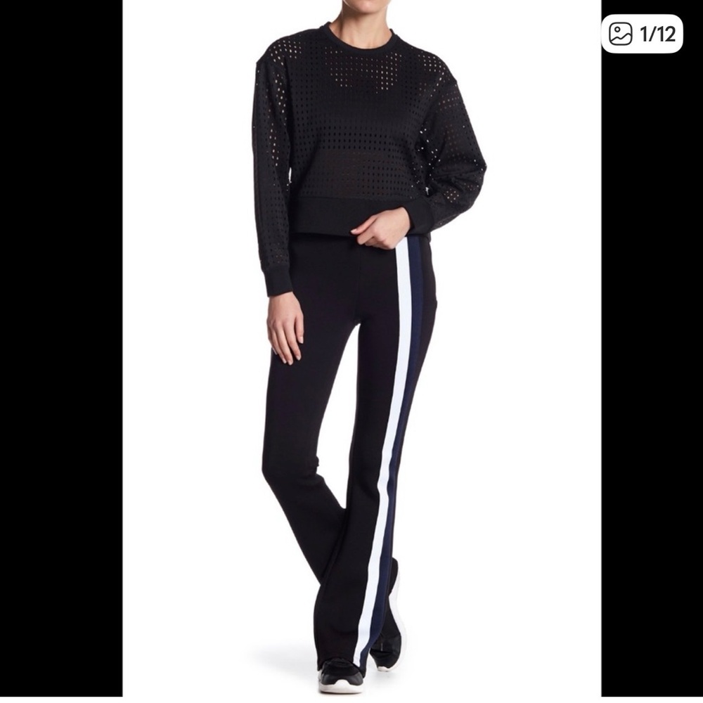 Cynthia Rowley perforated mesh pullover